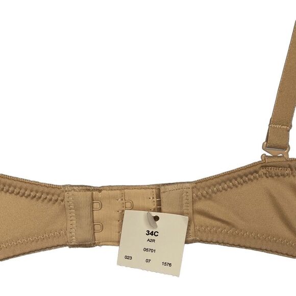 Maidenform Underwire Bra 34C Nude Smooth Cup Rear Hook New With Tags - Picture 3 of 4